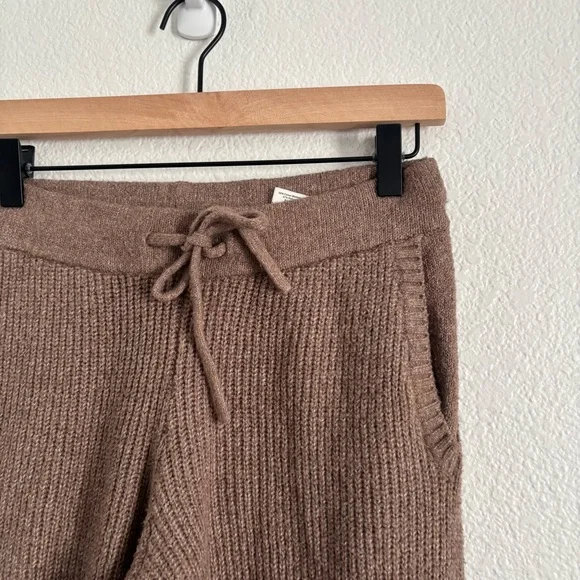 Haven Well Within Women's Size Small Brown Organic Cotton Blend Ribbed Joggers - Picture 5 of 7